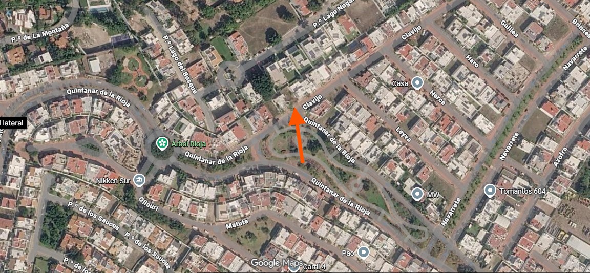 Mapa de ubicación del terreno