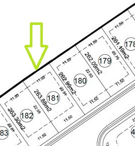 Detalle del lote 181 — 263.88 m²